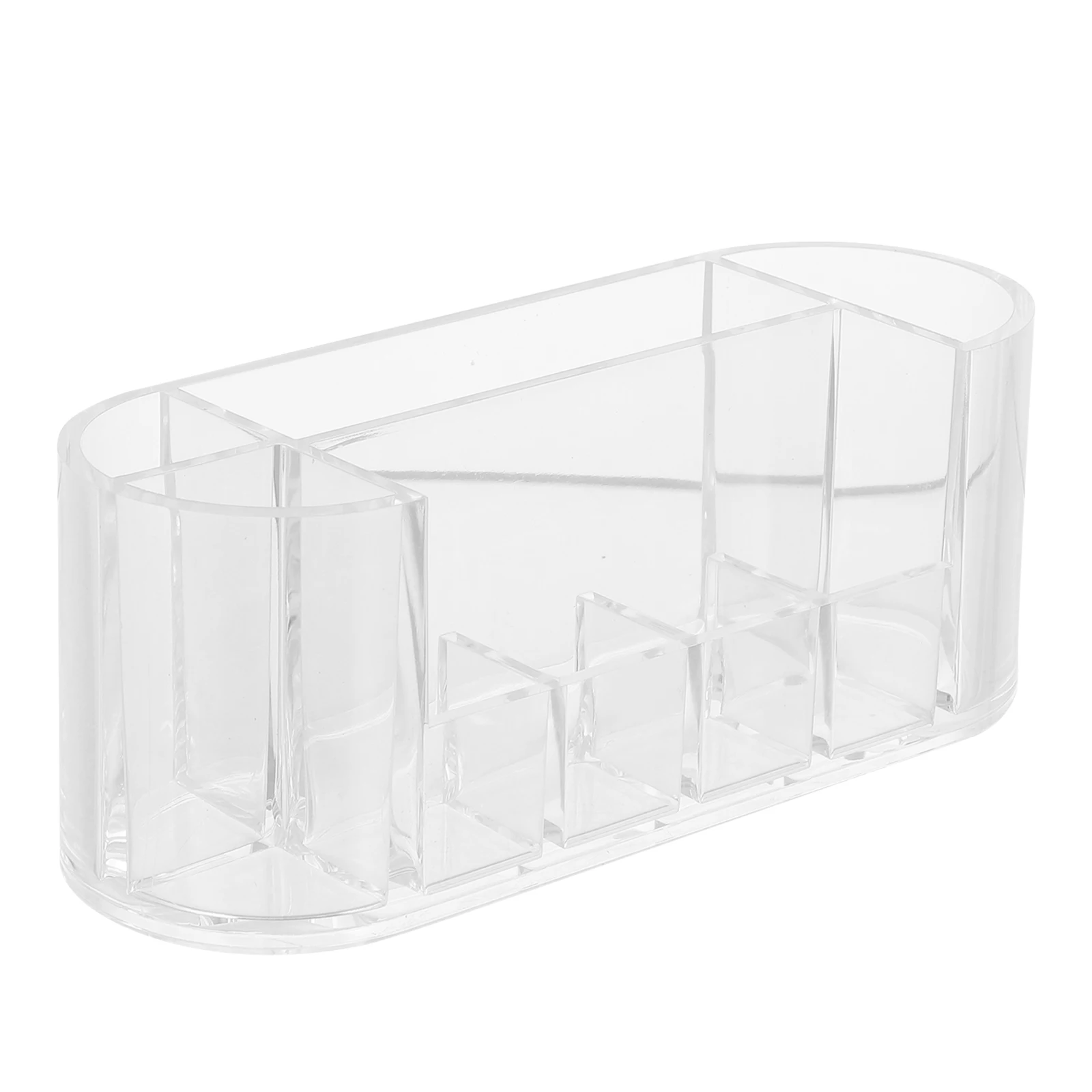 

Transparent Storage Box Acrylic Makeup Brush ganizer Large Capacity Multiple Grids Holder Eyebrow Pencil Lipstick Case