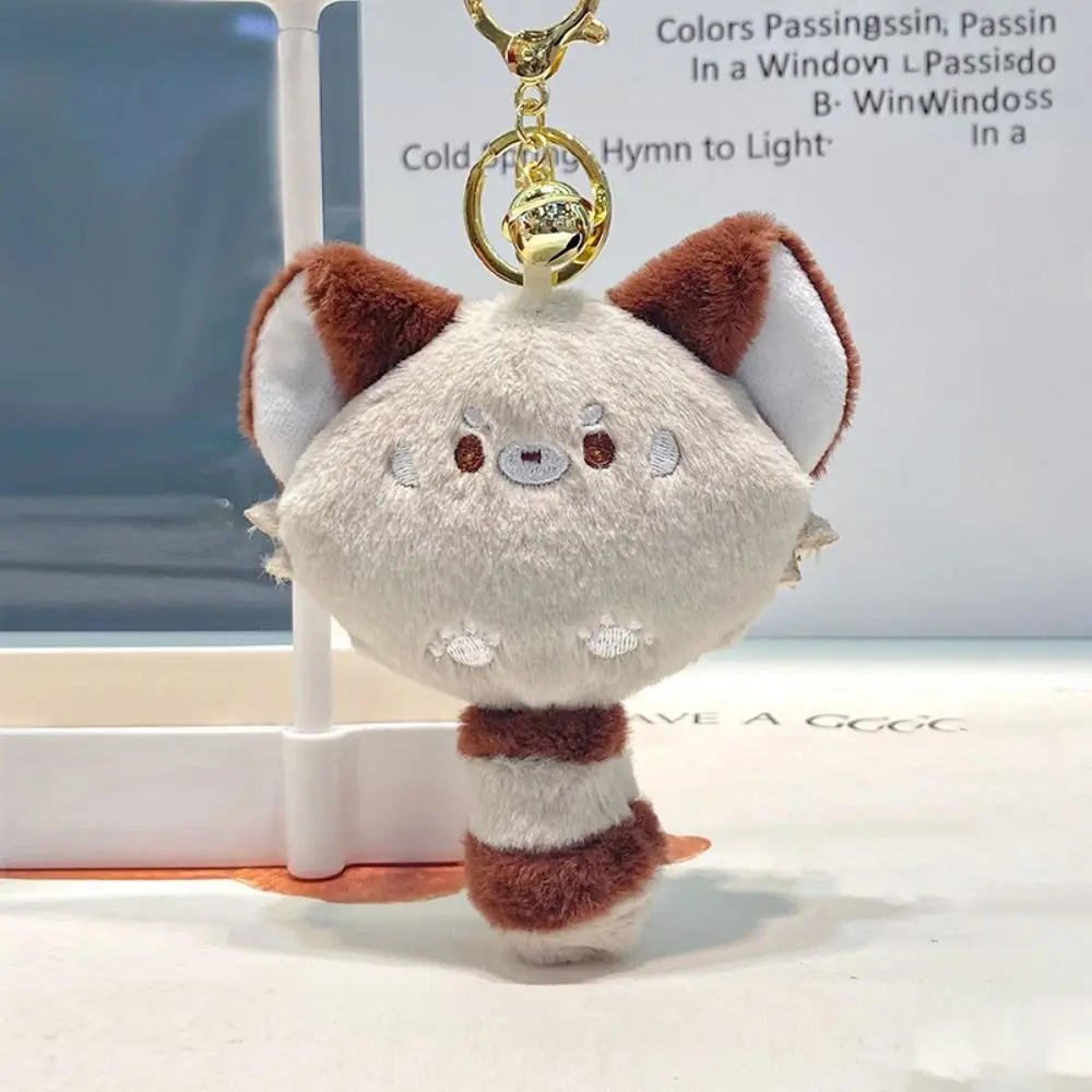 Squeak Red Panda Coin Purse Wallet Chirping Zipper Lesser Panda Plush Purse Bag Money Bag Earphone Bag Red Panda Keychain