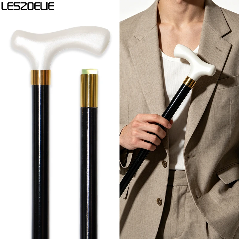 91cm-elegant-white-t-handle-walking-cane-with-gold-accent-black-red-wooden-shaft-fashionable-men-and-women-walking-stick
