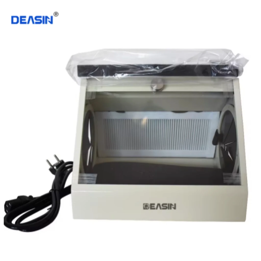 

Dental Grinding Polishing Box Lapping Protector Sandblasting Dust-proof Case Dental Sandblaster Dust Collector