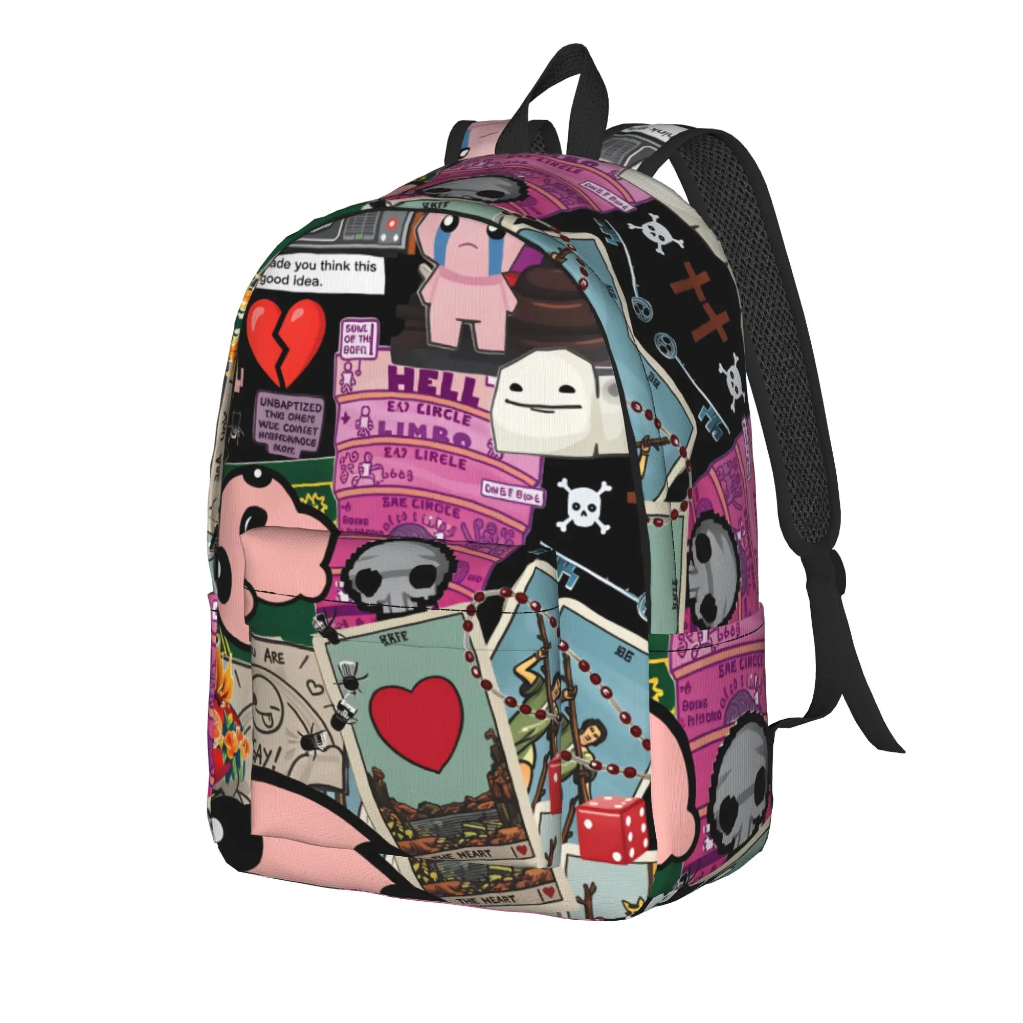 The Binding of Issac Backpack Hot Game Aesthetic Backpacks Female Cycling Big High School Bags Design Rucksack