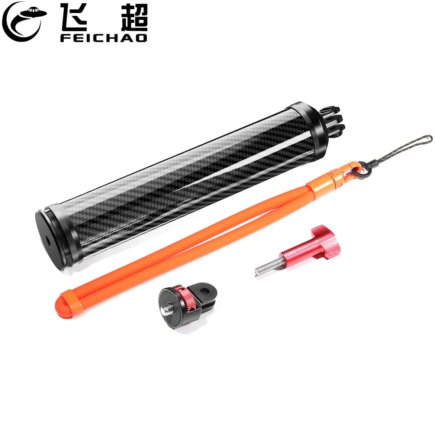 

Carbon Fiber Floating Hand Grip for Insta360 X5 X4 X3 GO Ultra GoPro Hero 13 12 11 for DJI OSMO Nano Action Camera Monopod Mount