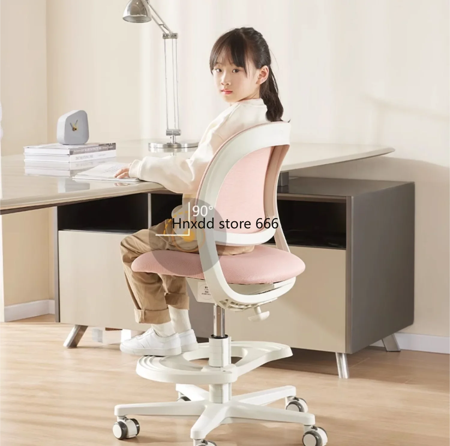 Pedals can lift seats for primary school students, desks, household writing stools