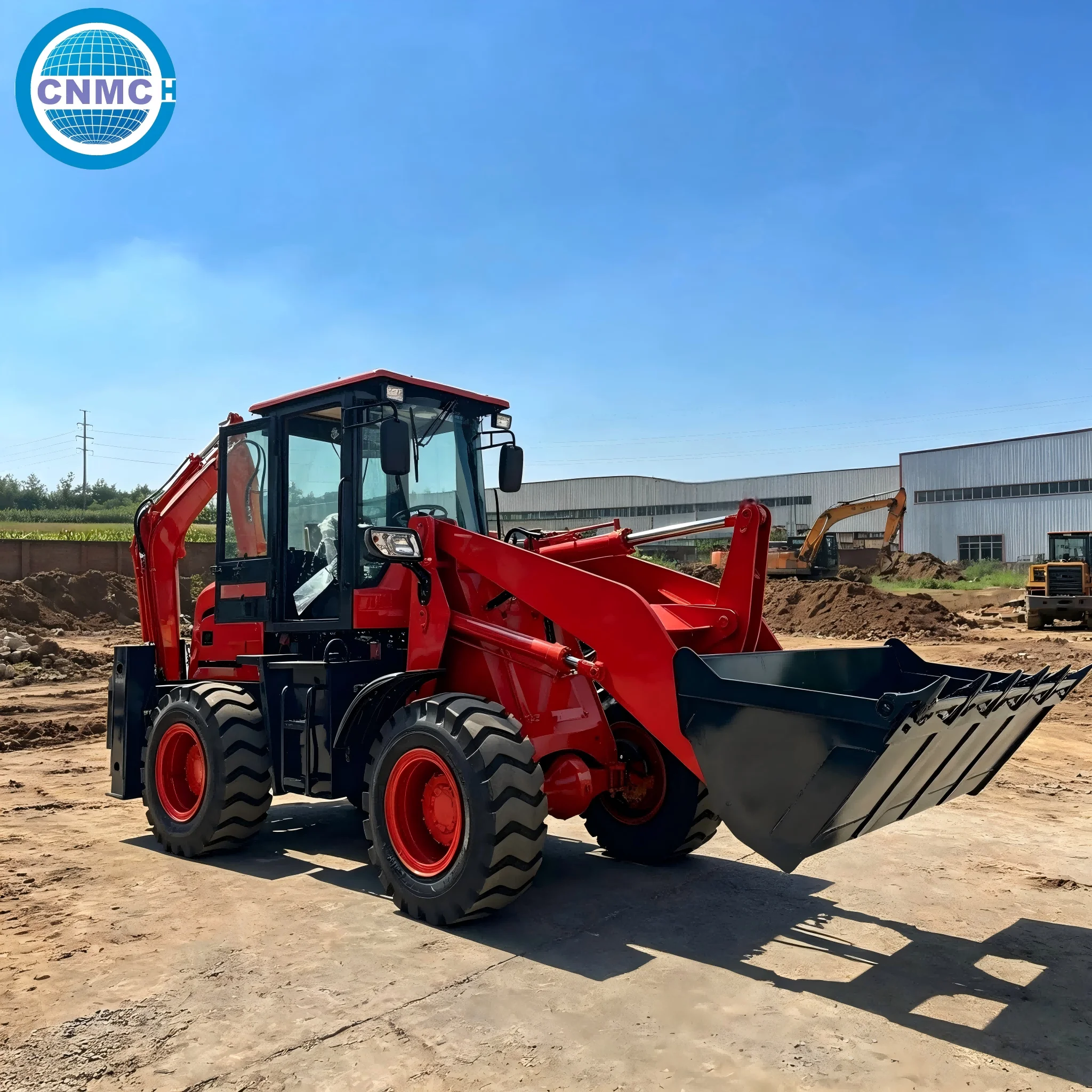 Excavadora de ruedas 4x4 con e - Tractor Backhoe reseña y precio