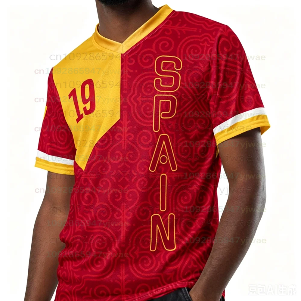 2026 New Spanish Special Edition Football Jersey Yamal/Pedri/Gavi/Rodri/Olmo And #19/20/9/16/10 Tee Adult/Kids Soccer T-shirt