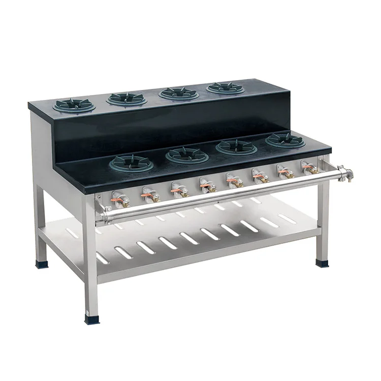 

Газовая плита с несколькими конфорками и газовыми варочными панелями под шелкой, коммерческая газовая горелка вок