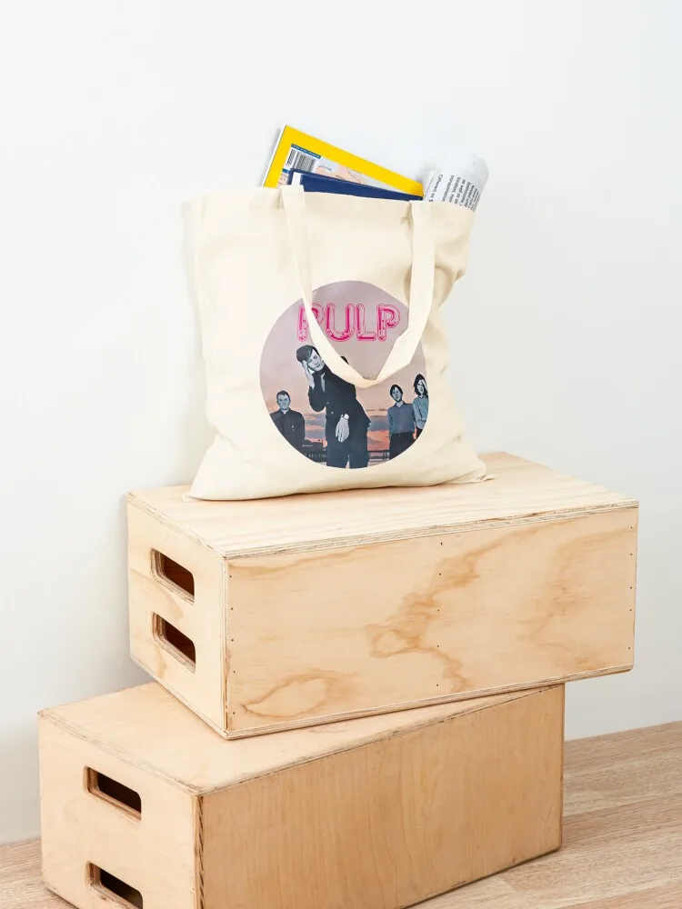 تي شيرت / ملصقات Pulp Band Essential حقيبة حمل للمتسوقين وحقيبة يد وحقيبة هدايا وحقيبة كبيرة