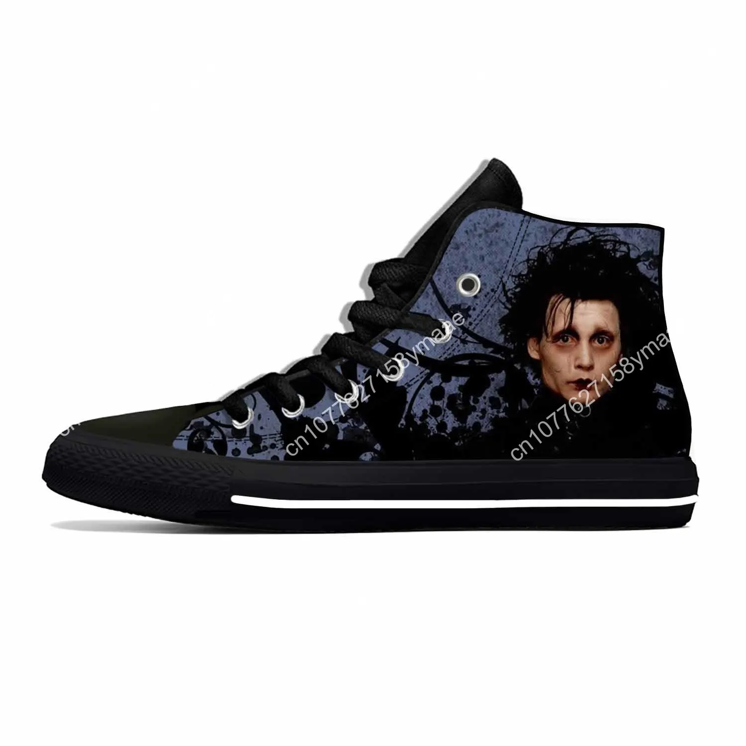 Hot Cool Edward Scissorhands Johnny Depp Fashion Casual Shoes High Top Breathable Men Women Classic Sneakers Latest Board Shoes