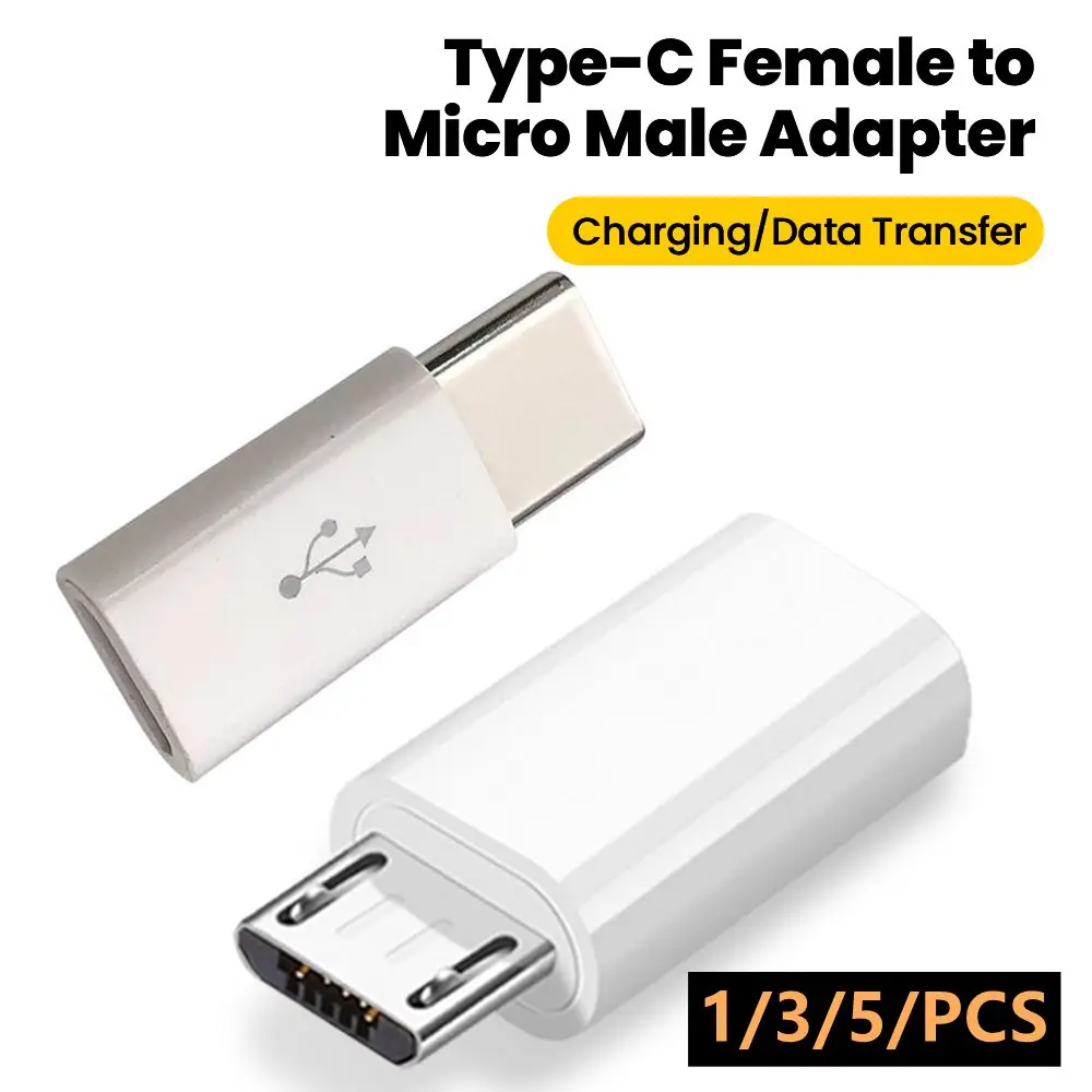 1/3/5PCS USB C To Micro USB Adapter Type-C Female TO Micro USB Male Charging Adapter Data Transfer Converters for Xiaomi Huawei