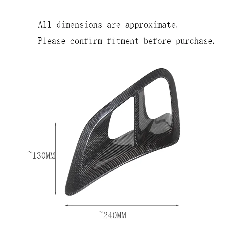 For Porsche 911 997 2004-2008 Real Dry Carbon Fiber Side Air Intake Vent Cover Sport Exterior Styling Trim 2PCS Set view 5