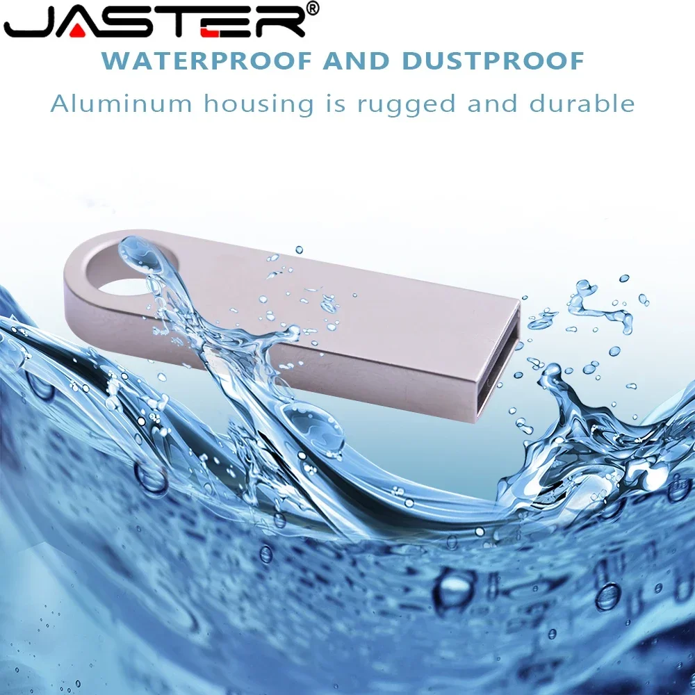 JASTER USB Flash Drive Colorful Mini Metal Pen Drive Water Proof Free Key Chain Memory Stick Business Gifts U Disk 32GB 64GB
