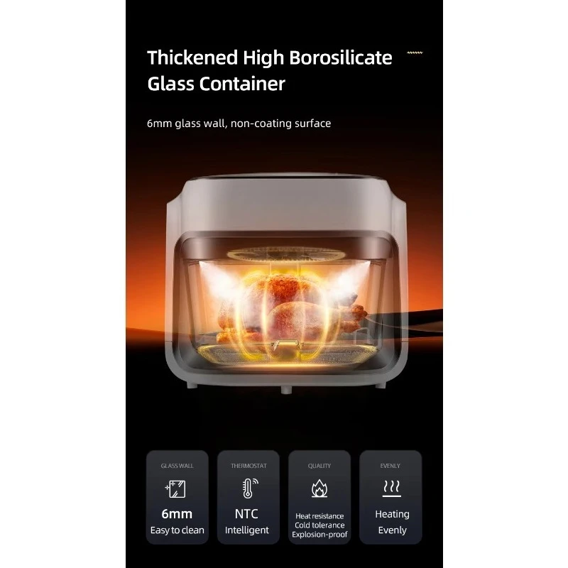 مقلاة هوائية خالية من الزيت 7 لتر 220 فولت مع فرن جريل 220 فولت #4