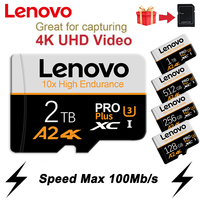 Lenovo 1TB V30 SD Card 2TB Memory Card 128GB 512GB  Micro TF SD High-Speed 150MB/s for DSLR/Drone/4K Surveillance (UHS-I/U3)