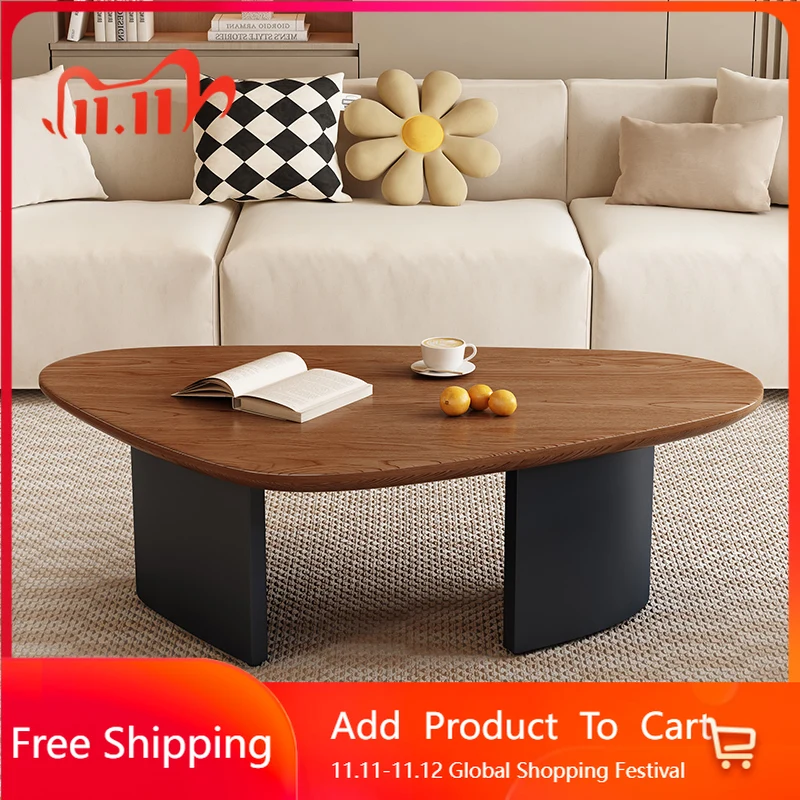 

Дизайнерский простой журнальный столик, украшение, современный деревянный журнальный столик для гостиной, стоячий эстетический Mesa, вспомогательная мебель для дома