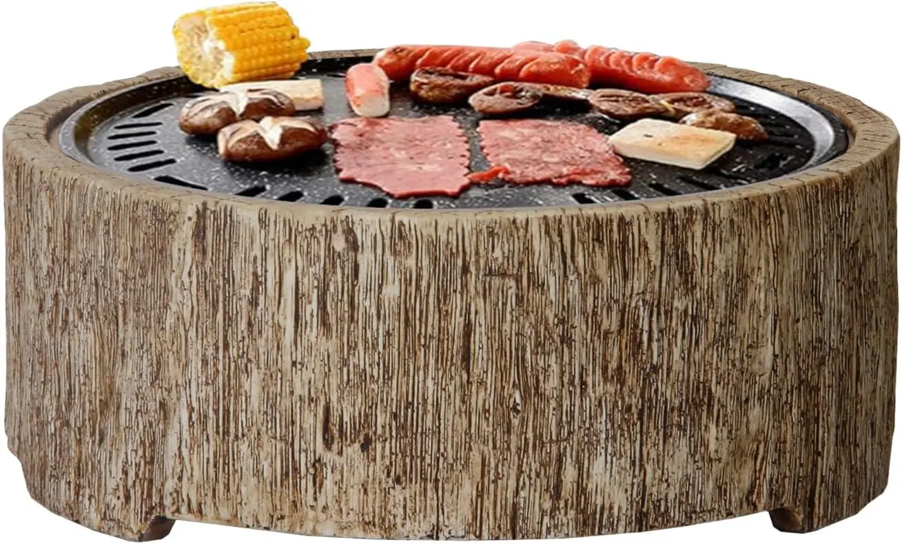 

Угольный гриль-коптильня 15 дюймов, настольный, для барбекю на открытом воздухе, для патио, сада, двора, террасы, кемпинга, коричневый