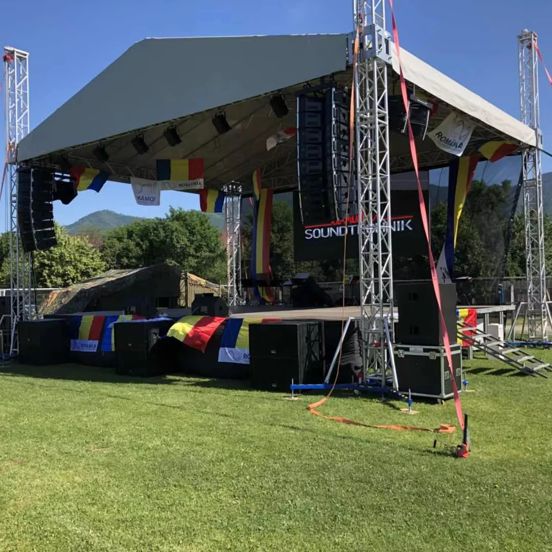 

Movable Aluminum Stage And Stage System For Outdoor Concert With PVC Roof Cover