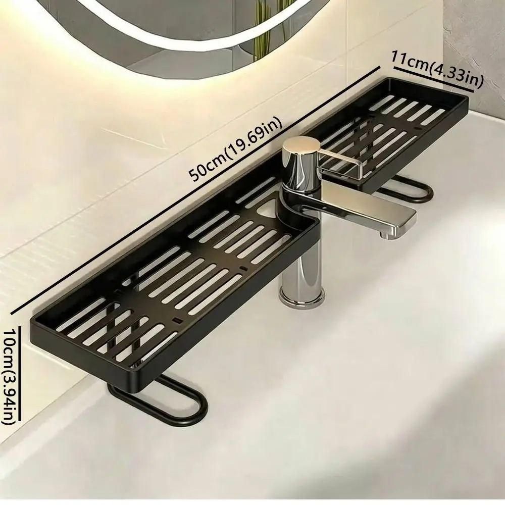 Universal Bathroom Storage Rack Mesh Water Drainage Kitchen Drainage Holder Non-punching Counter Organizer Household 6
