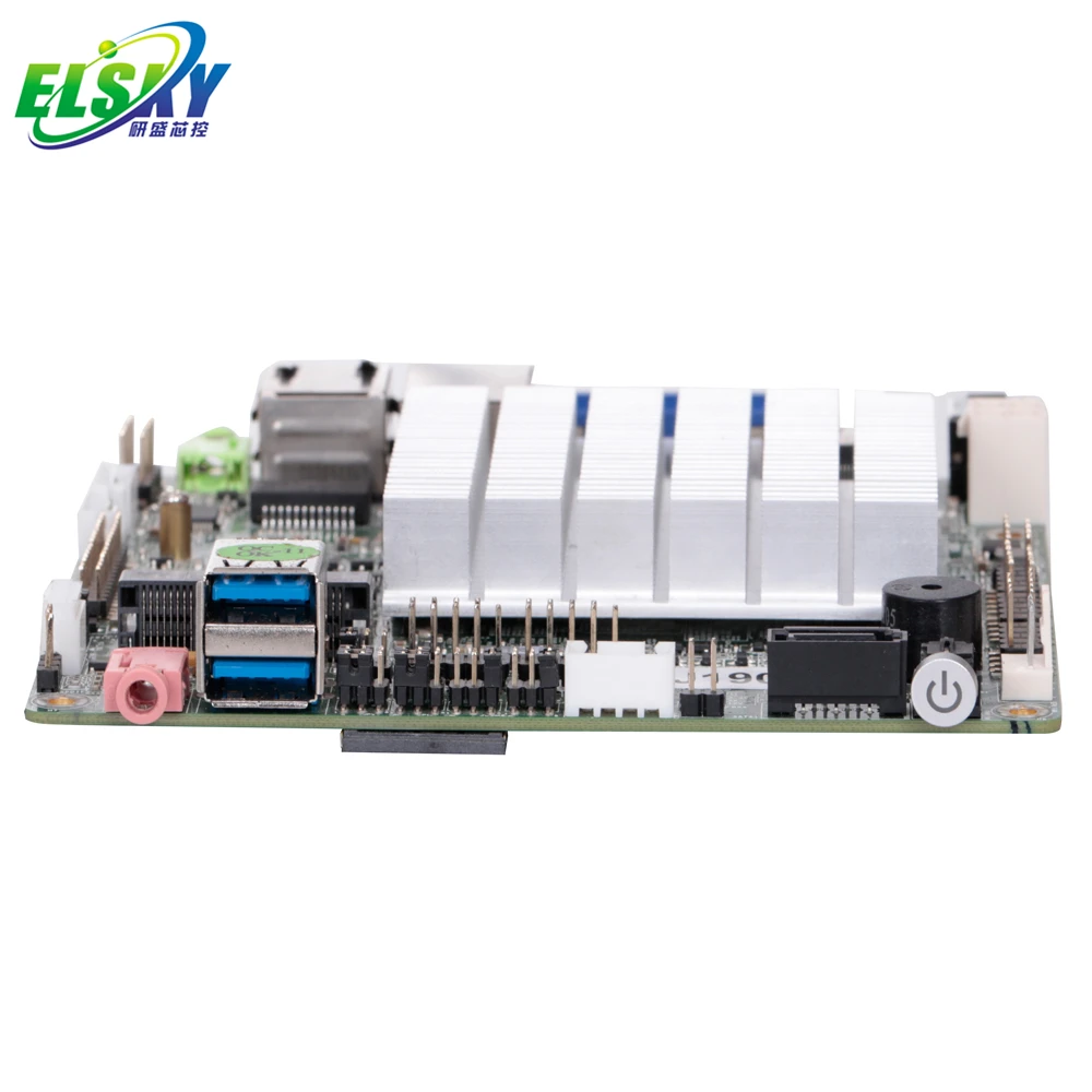 Hot Sale ELSKY NANO-ITX Motherboard 120*120mm J1800 J1900 Fanless Embedded Mini Board With  RJ45 LAN Port and 2 RS232 COM