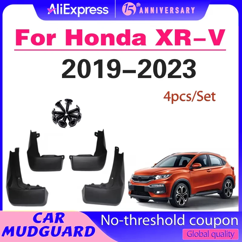 

Soft TPE Mud Flap For Honda XRV XR-V 2019-2023 4pcs Car Mud Flaps Front Rear Wheel Mudguards Anti-Sand Guards Fender Accessories