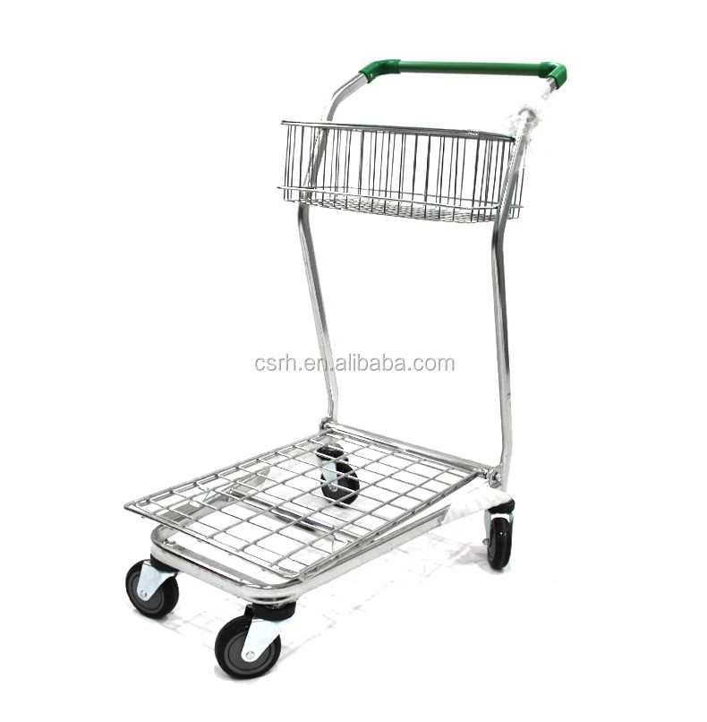 RH-SDB06 720 * 440 * 970 مم عربة تسوق ذات طبقات مزدوجة لمتجر الفاكهة #6