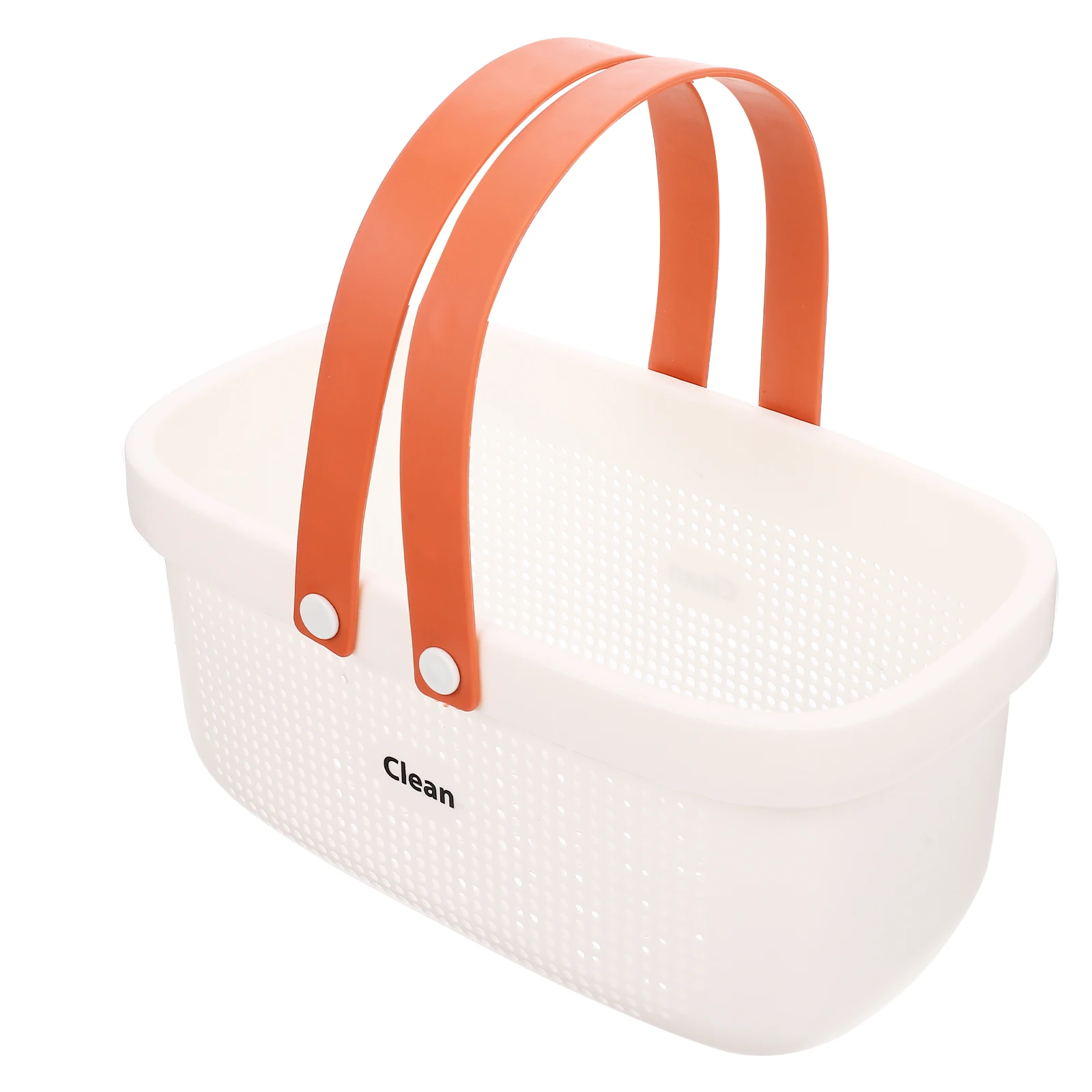 

Washroom Organizer Hollow-Out Bath Storage Basket With Handle Shower Toiletries Basket For Bathroom Cosmetics Toothbrush Holder
