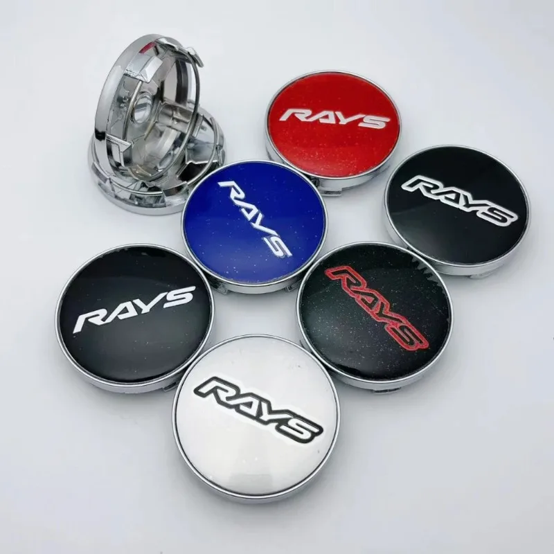 4 stücke 60 MM 56 MM Auto Rad Mitte Kappen Mit Strahlen Logo Emblem Abzeichen Radnabe Radkappen Auto felge Mitte Staub Abdeckung Auto Zubehör – Detail 5