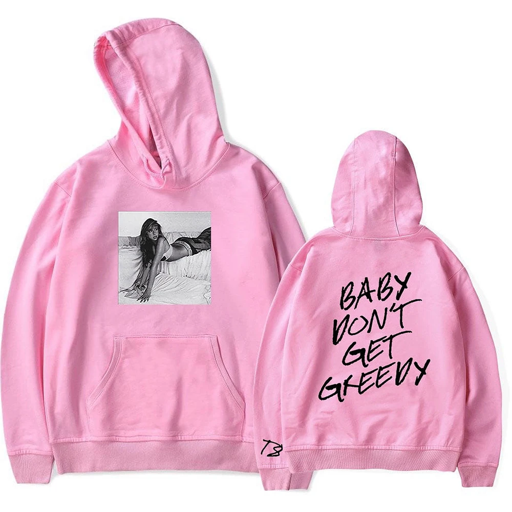 2024 Men's Hoodie Tate McRae Greedy Hoodies Album Tour Merch Print Men women Casual Streetwear y2k Tate McRae Clothesnew