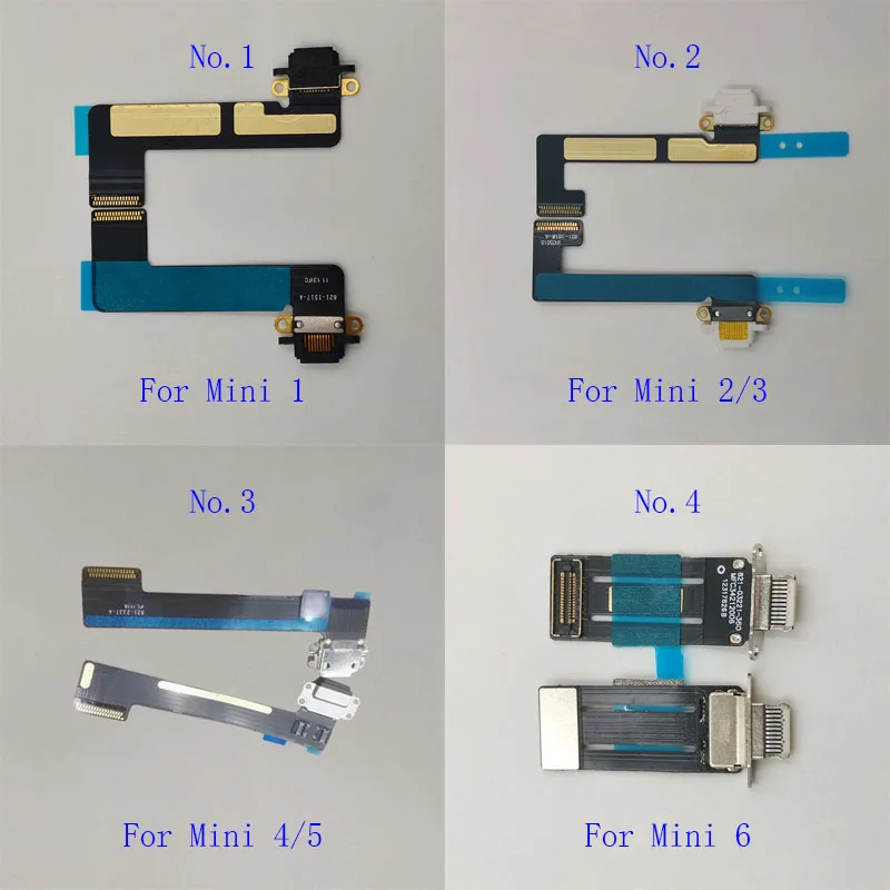 USB Charger Connector Plug Flex Cable For iPad Mini 1 2 3 4 5 6 A2133 A2124 A2126 Mini6 A2567 A2568 A2569 Charging Dock Port