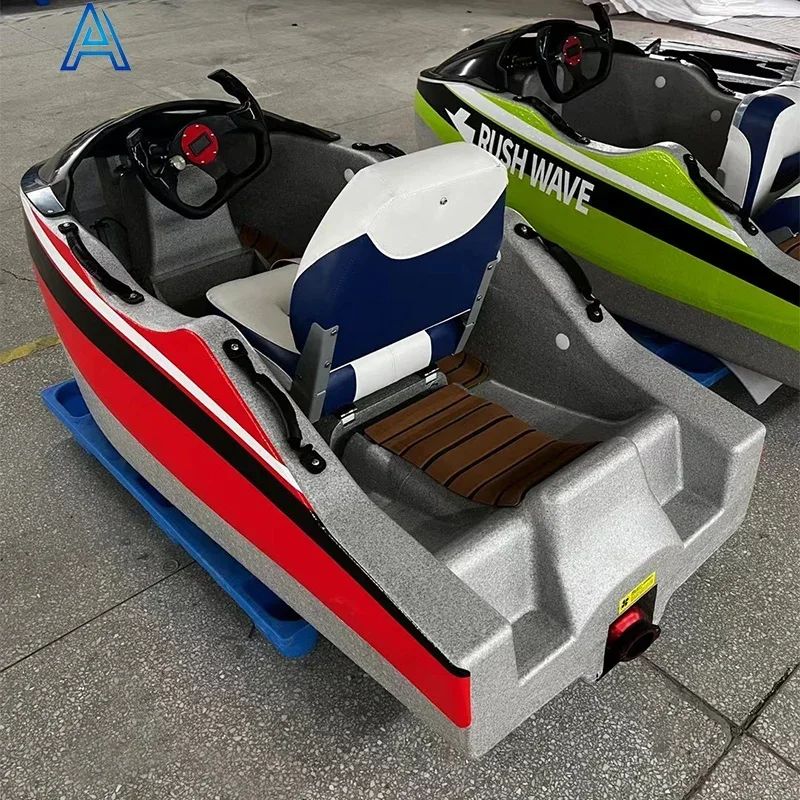 Manufacturer new 18KW 52KM speedboat water play electric jet motor kart boat raft vessel thruster mosquito racing fishing craft