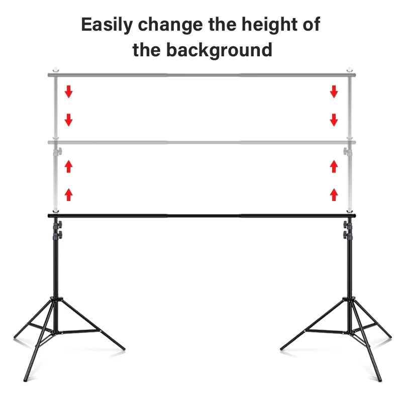 2.6*3m/8.5ft*9.8ft Aluminum Photo Background Support Stand Green Screen Photoshoot Backdrops Frame For Photography Photo Studio