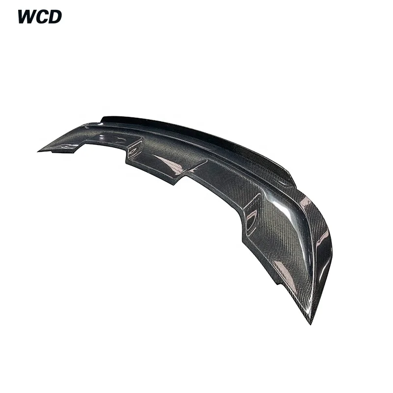 

For Ford Mustang Gt500 Spoiler 2015-2020 Racing Wing Double Layer Spoiler Car Carbon Fiber Rear Spoiler Trunk Tail