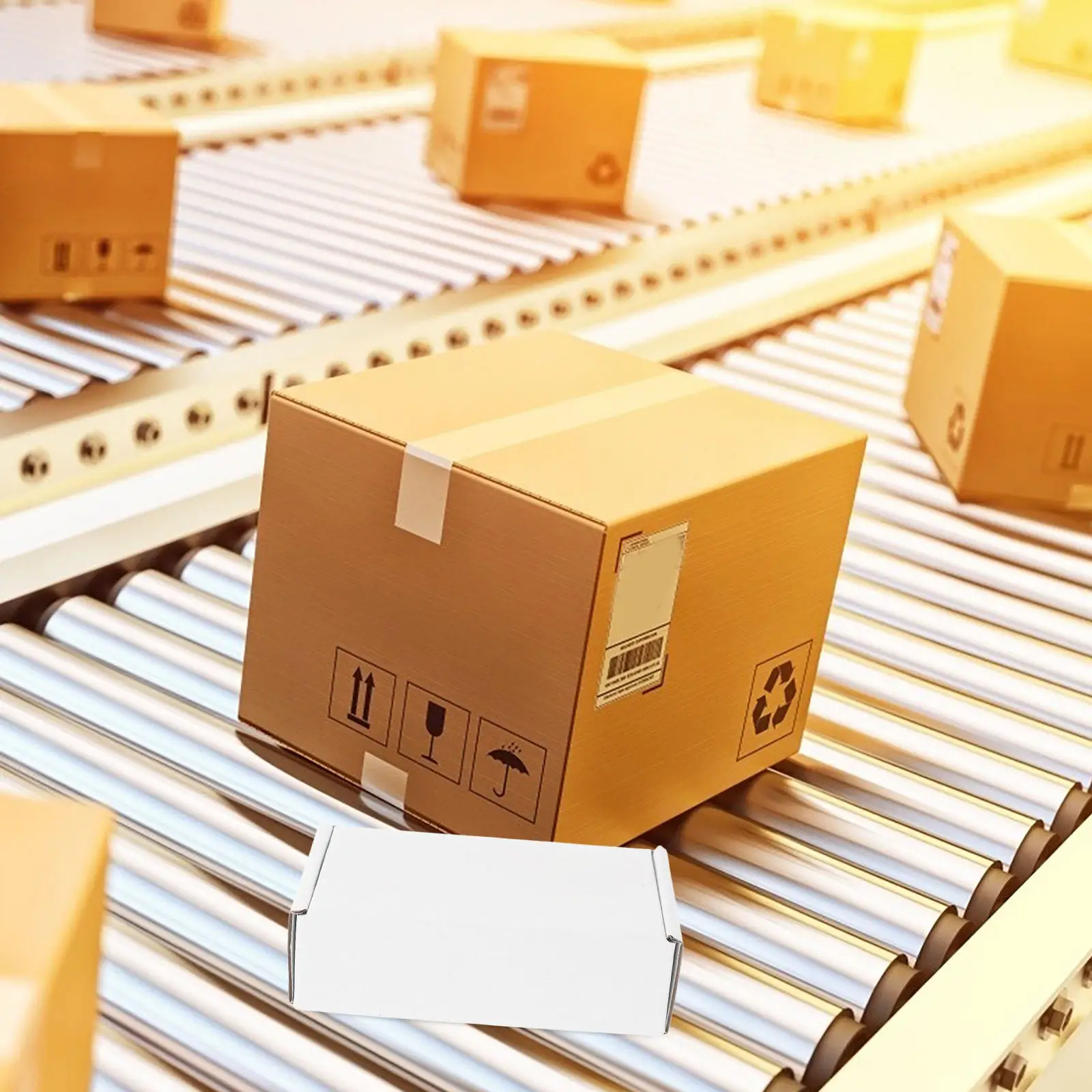 

6Pcs White Packaging Boxes Sturdy Shipping Mailer Boxes for Small Business Mailing and Storage Box for Shipping