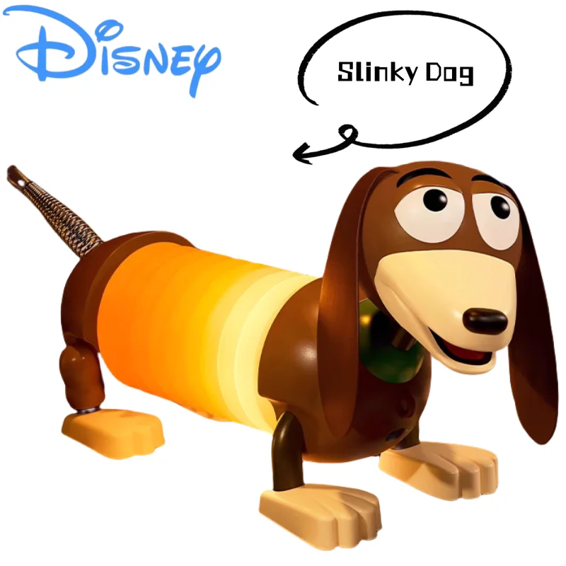 

Disney Toy Story Slinky Dog Table Lamp Creative Personality High-value Cartoon Bedroom Night Light Tabletop Toy Ornament Gift