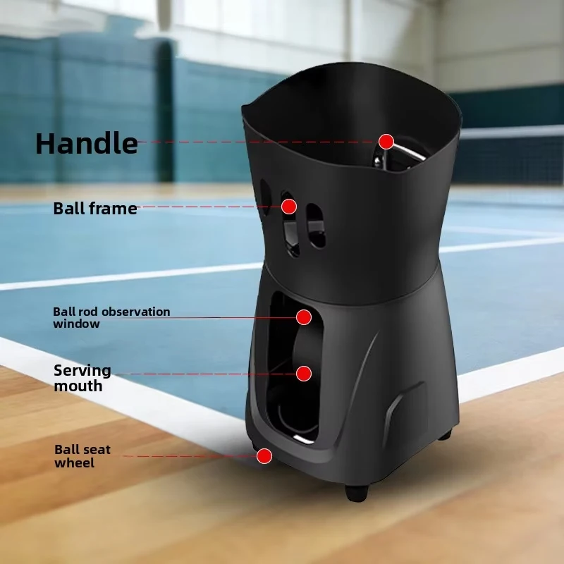Tennis Pickleball ABS Automatic Ball Launcher, Smart Training Device, Portable Multiplayer Practice Tool, PP-MINI Model