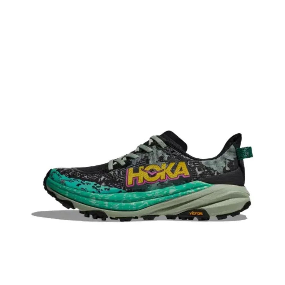

HOKA ONE ONE Speedgoat 6 Black Aloe Vera Women's 1147811-BLVR