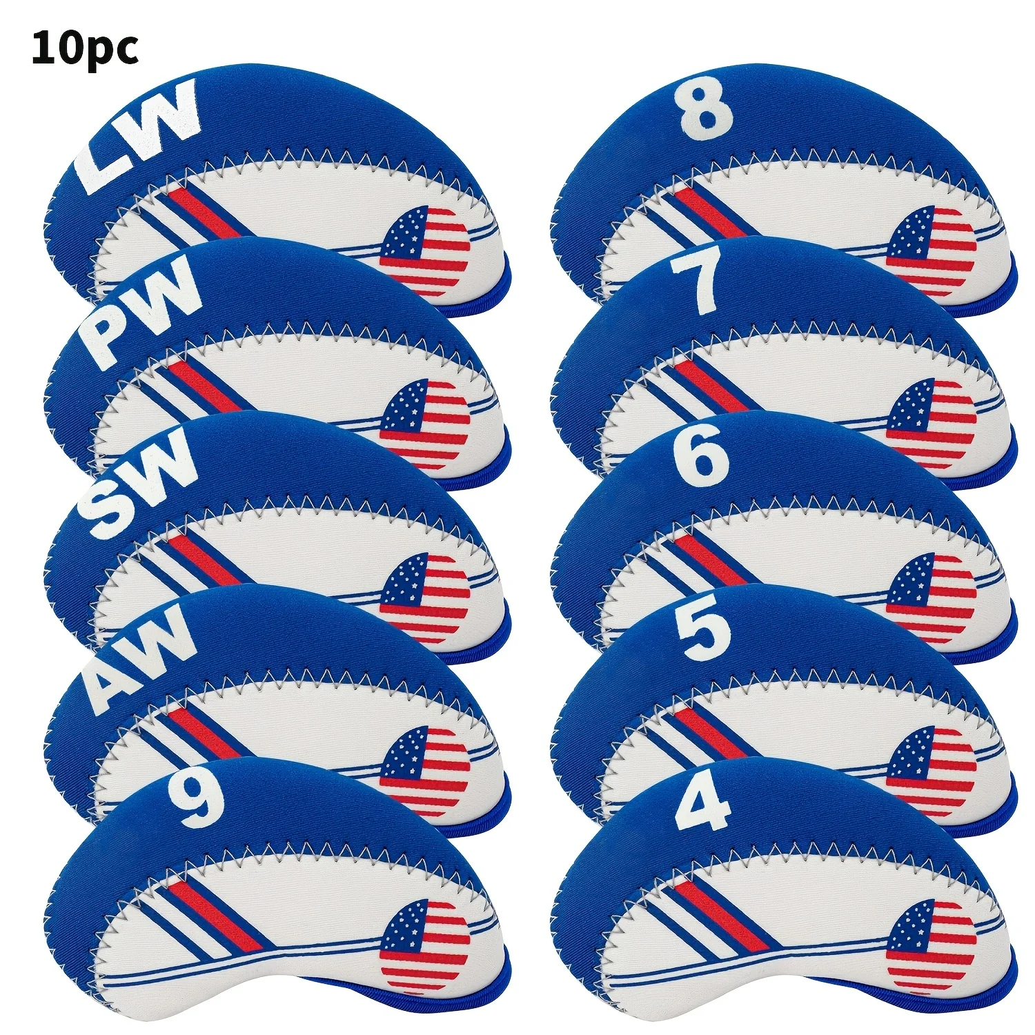 P & C Home Textiles Usa - 10 adet Renkli Çizgili Desenli Golf