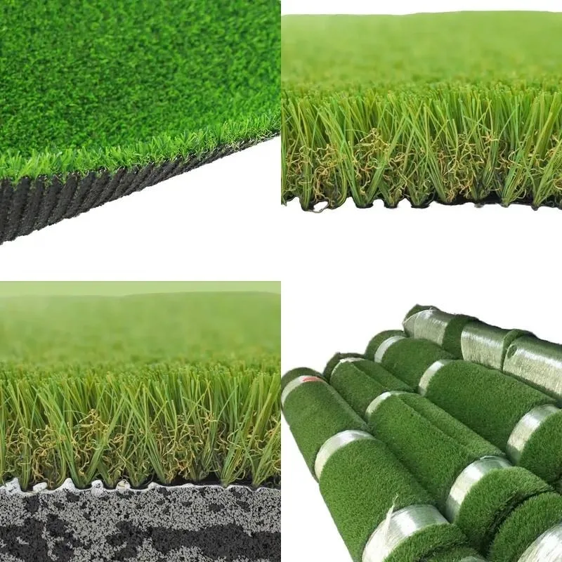 Wholesale Outdoor Green Artificial Grass Carpet Sports Turf Easy Install 20mm-40mm Pile Height Roll Packaging