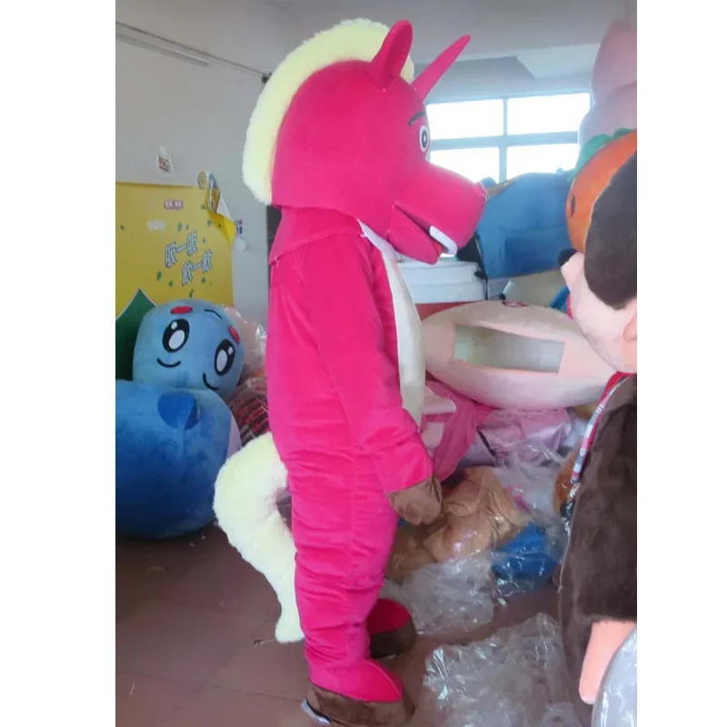 Disfraz de Mascota de unicornio rosa para adulto