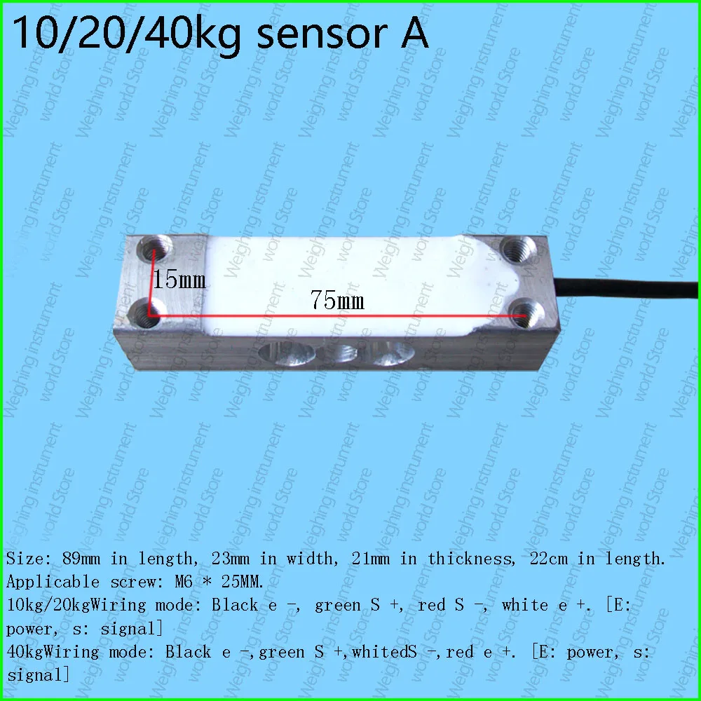 Imagem -02 - Pesando Sensor Load Cell Pressure Sensor Balança Eletrônica 10 kg 20 kg 40 kg 70 kg 150 kg 180 kg 200 kg 350 kg 400 kg 700 kg 750 kg 800 kg 1500kg