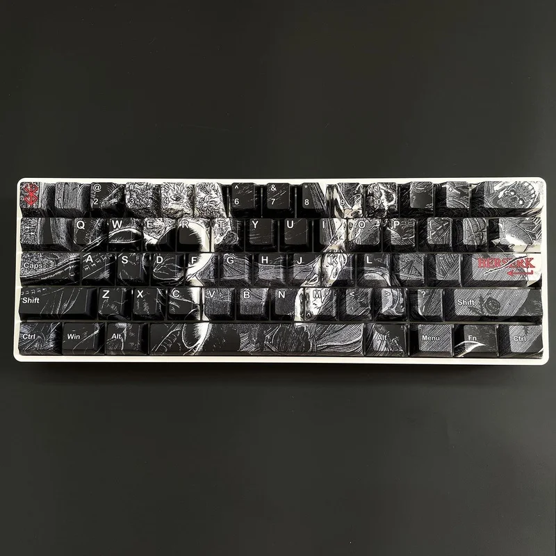 Keycaps Berserk Dark Freak Keycaps Berukir 87 Pasang Keycaps Berikut Cocok Untuk Wooting Ez63 Made 68 Dll