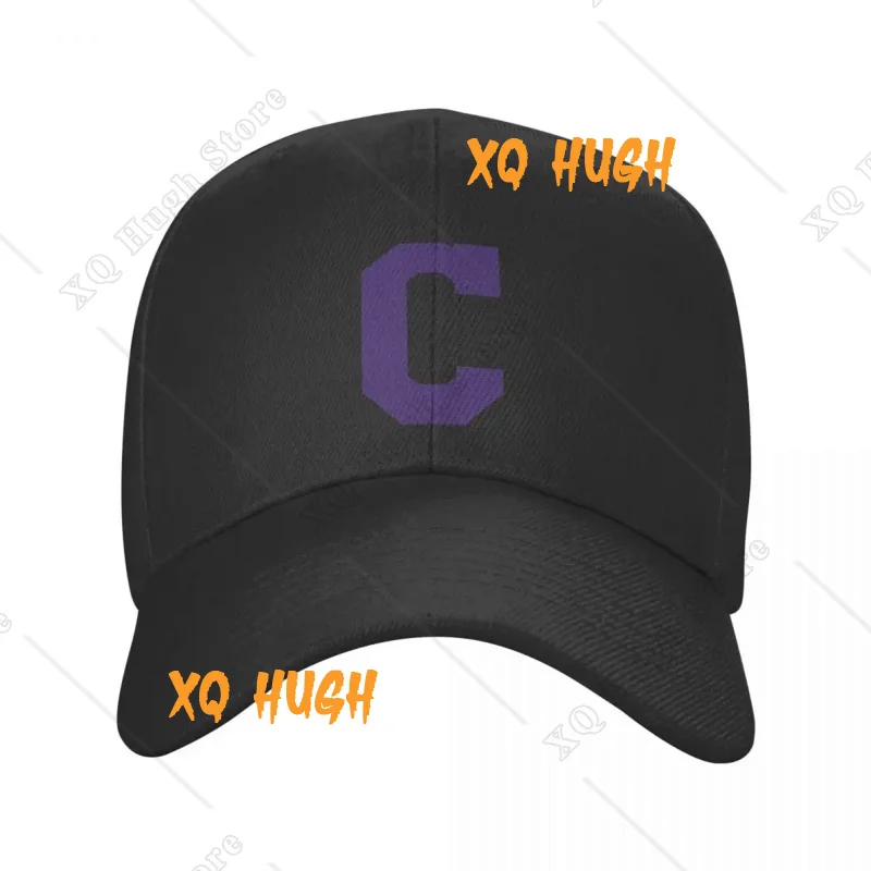 Alphabet Purple C Sports letter C Baseball Cap Visor Rave New Hat Hat Beach Boy Child Women's image 2
