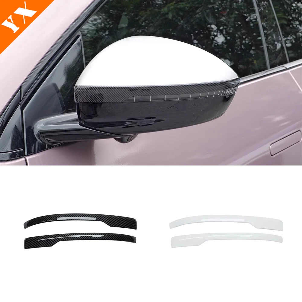 

For xpeng g6 xiaopeng g6 2024 2025 2026 accessories Car Side Door Mirror Strips Rear View Mirror Rain Cover Anti Scratch