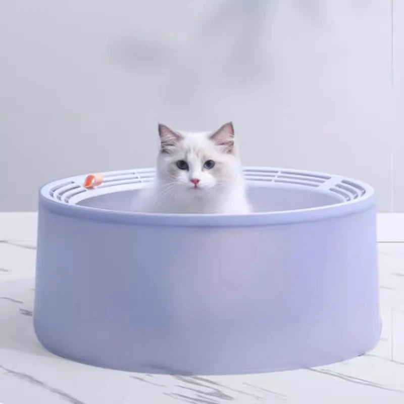 

Open-ended Sandbox cat Litter Box Hiding Toilet Plastic Litter Box Accessories Self-Cleaning Castle Areneros De Gatos Home Items