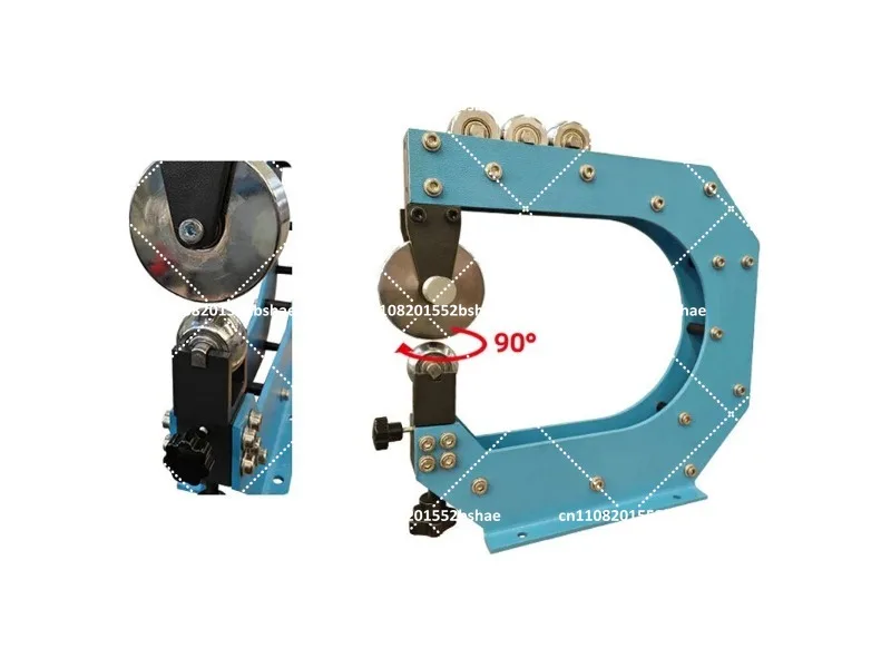 Benchtop Thickness Planer with Adjustable Throat Depth, Rotatable Upper Plate, Wheel-Adjusted Feed Port