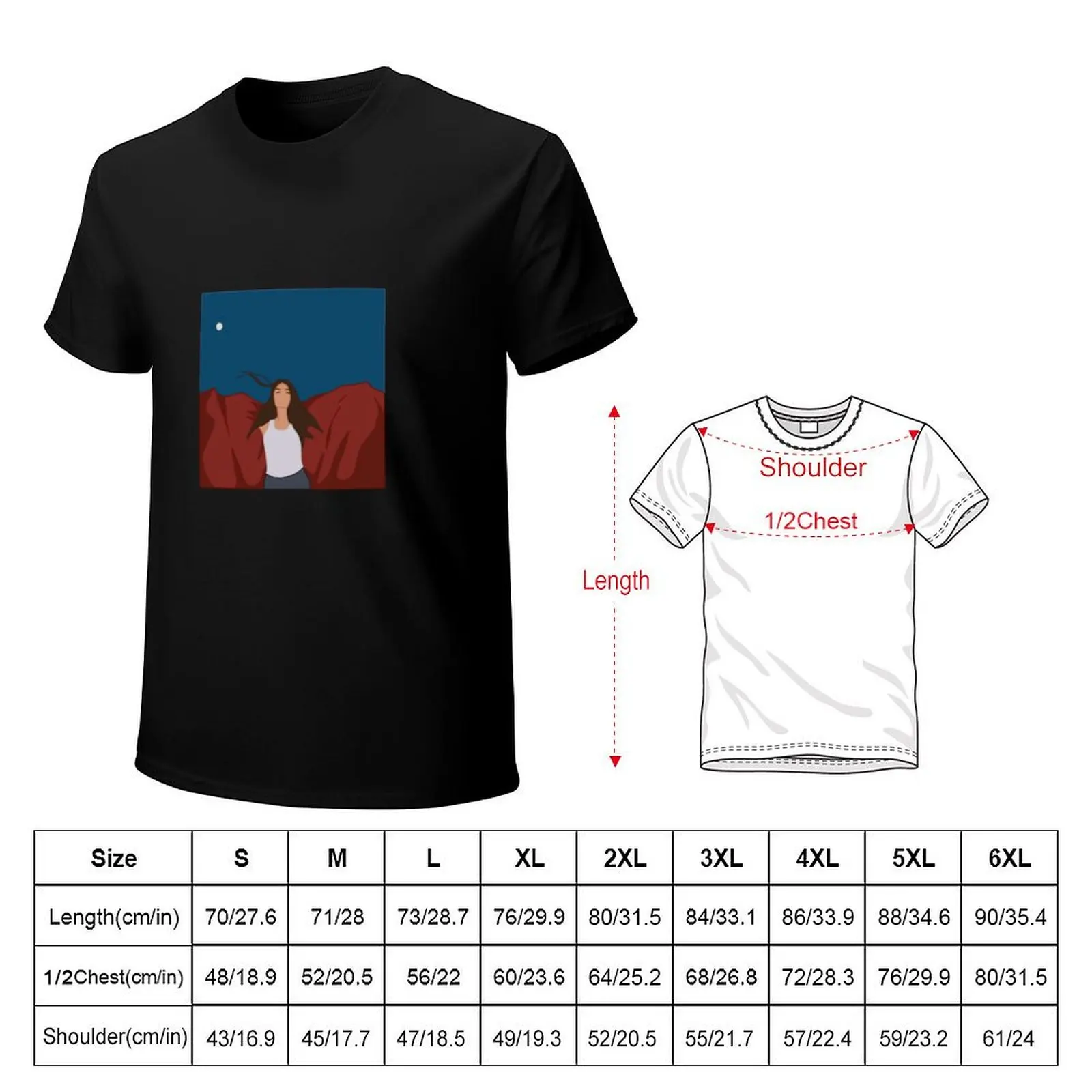 Maggie Rogers Line Drawing T-Shirt Work Utility Short Sleeve Shirt