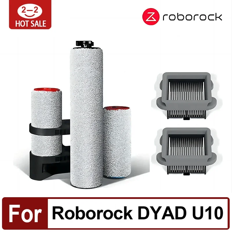 Roborock-Épurateur de sol sans fil Dyad U10, WD1Sl\'autorisation, pièces d\'aspirateur, poignées, brosse à rouleau amovible, filtre HEPA lavable,