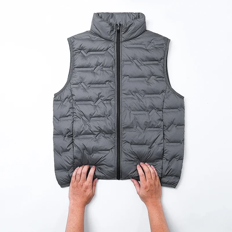 

Children's Clothes Stand Collar Light Children's Down Vest Wear Boys Casual Sleeveless Jacket Winter Light Warm