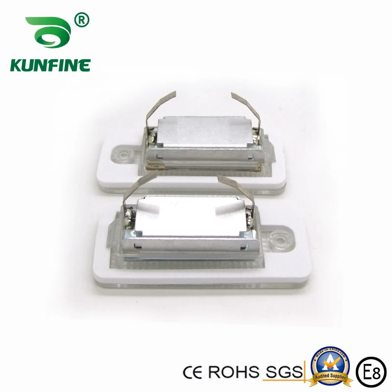 2PCs Car LED Number License Plate Light LED License Lamp For Audi A3 S3 A4 S4 RS4 A6 S6 A5 S5  OEM No. 8E0807430A 8E0807430B