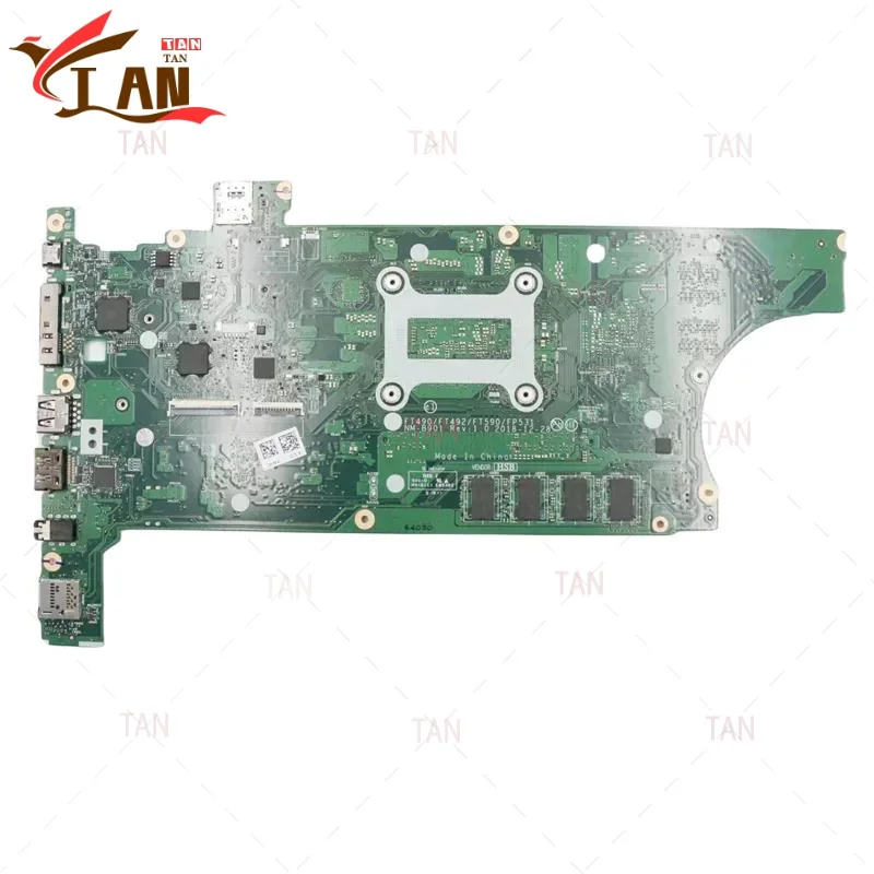 NM-B901 สําหรับ Lenovo Thinkpad T490 T590 แล็ปท็อป FT490/FT492/FT590/FP531 01YT397 I5-8365U CPU 8GB-RAM 100% ทํางานอย่างเต็มที่ TA