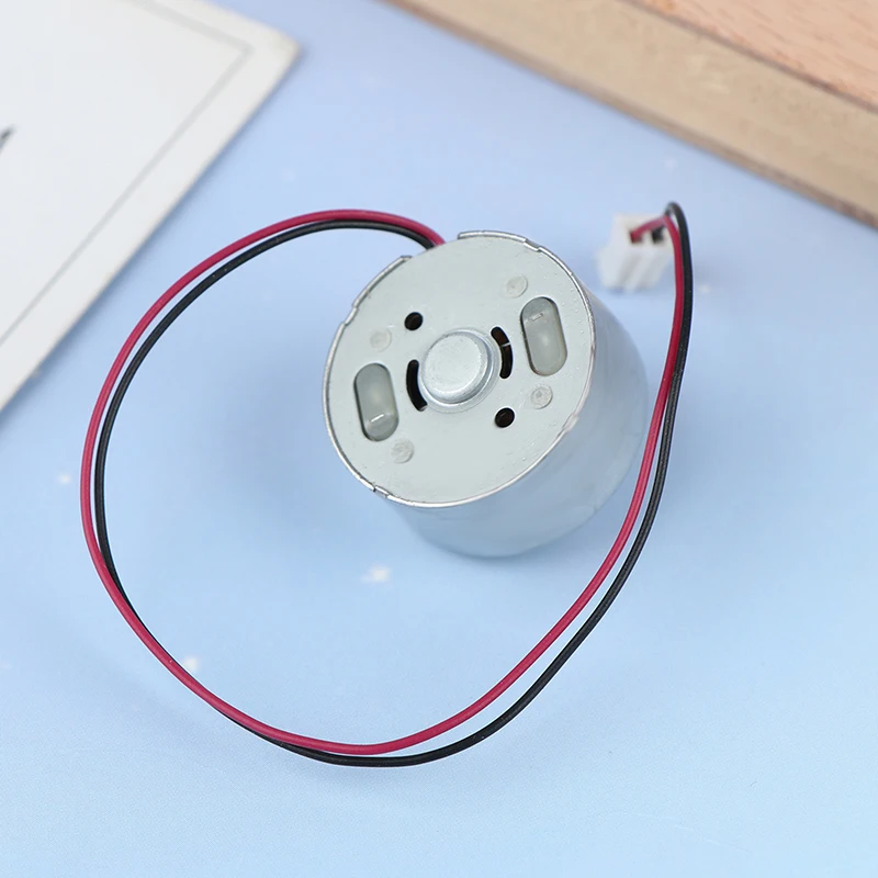 Motor DC RF-300C Mini 300 1.5V -6V 7000RPM Mikro 24.4MM Motor Spindle Bulat Arus Rendah untuk DIY Kipas Tenaga Surya, Mainan, Model Hobi